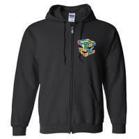Life In A Playing Cube Full Zip Hoodie