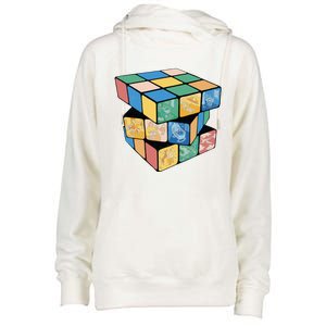 Life In A Playing Cube Womens Funnel Neck Pullover Hood