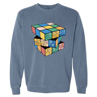 Life In A Playing Cube Garment-Dyed Sweatshirt