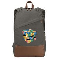 Life In A Playing Cube Cotton Canvas Backpack