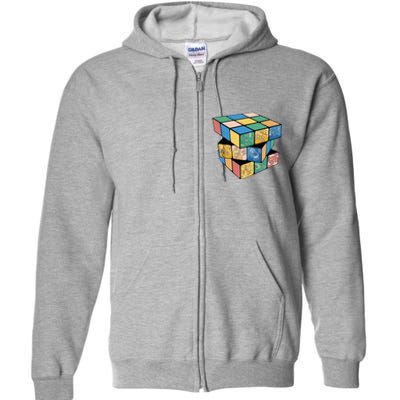 Life In A Playing Cube Full Zip Hoodie