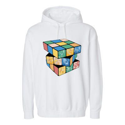 Life In A Playing Cube Garment-Dyed Fleece Hoodie