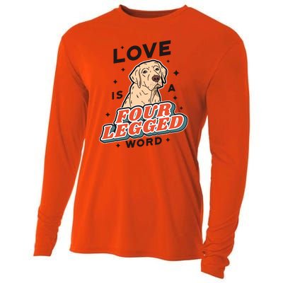 Love Is A Four Legged Word Cooling Performance Long Sleeve Crew