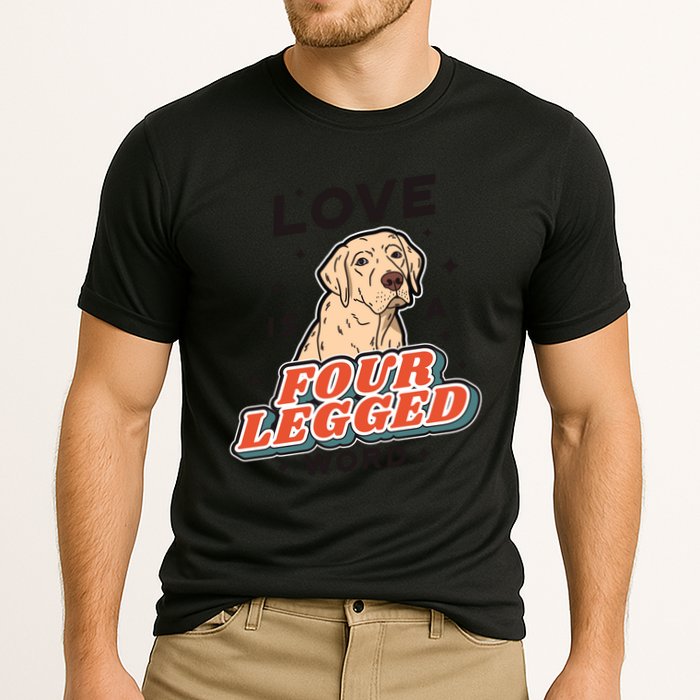 Love Is A Four Legged Word Cooling Performance Crew T-Shirt
