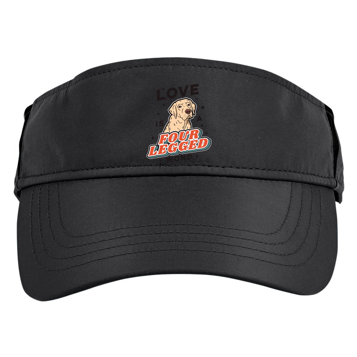 Love Is A Four Legged Word Adult Drive Performance Visor