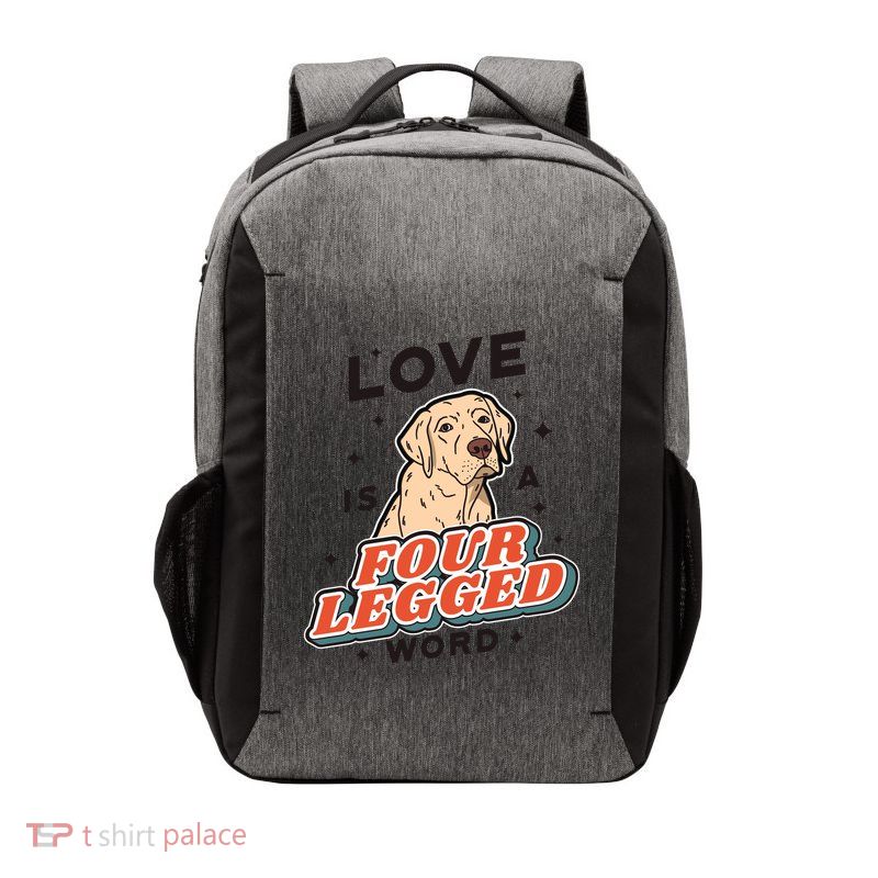 Love Is A Four Legged Word Vector Backpack