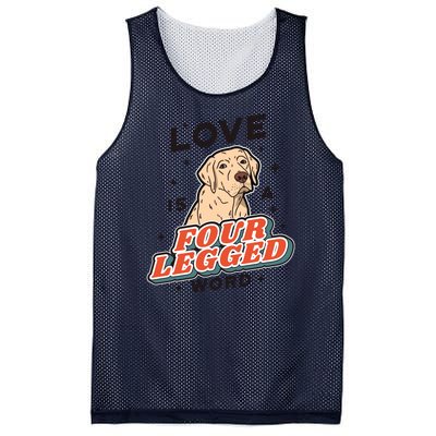 Love Is A Four Legged Word Mesh Reversible Basketball Jersey Tank