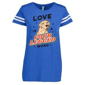 Love Is A Four Legged Word Enza Ladies Jersey Football T-Shirt