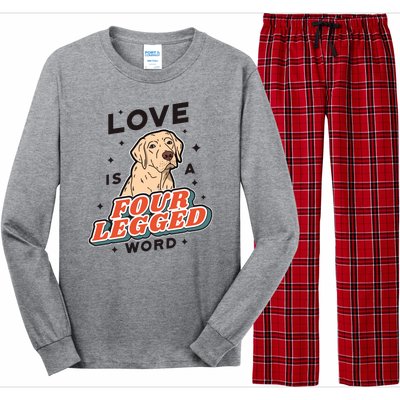 Love Is A Four Legged Word Long Sleeve Pajama Set