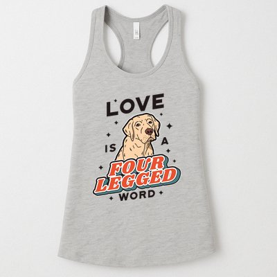 Love Is A Four Legged Word Womens Tank Top