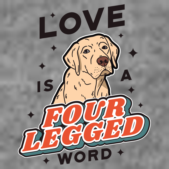 Love Is A Four Legged Word Baby Bodysuit
