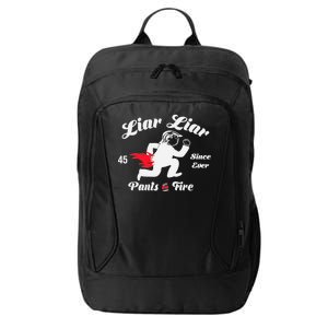 Liar Liar Pants On Fire Anti Trump City Backpack