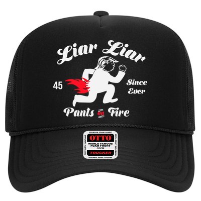 Liar Liar Pants On Fire Anti Trump Trucker Hat