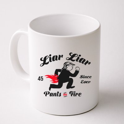 Liar Liar Pants On Fire Anti Trump Coffee Mug