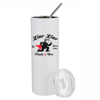 Liar Liar Pants On Fire Anti Trump Stainless Steel Tumbler