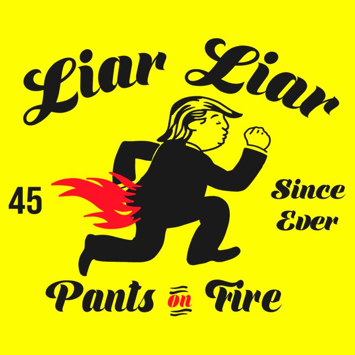 Liar Liar Pants On Fire Anti Trump T-Shirt