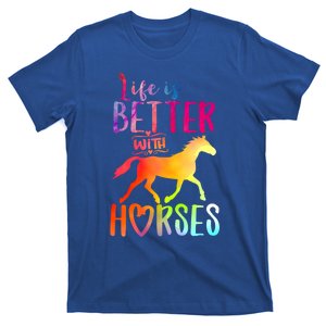 Life Is Better With Horses Riding Cute Horse Great Gift T-Shirt