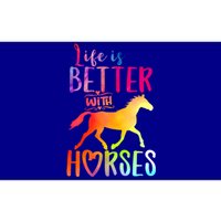 Life Is Better With Horses Riding Cute Horse Great Gift Bumper Sticker