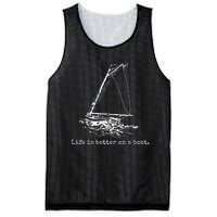 Life Is Better On A Boat Mesh Reversible Basketball Jersey Tank