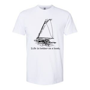 Life Is Better On A Boat Softstyle CVC T-Shirt