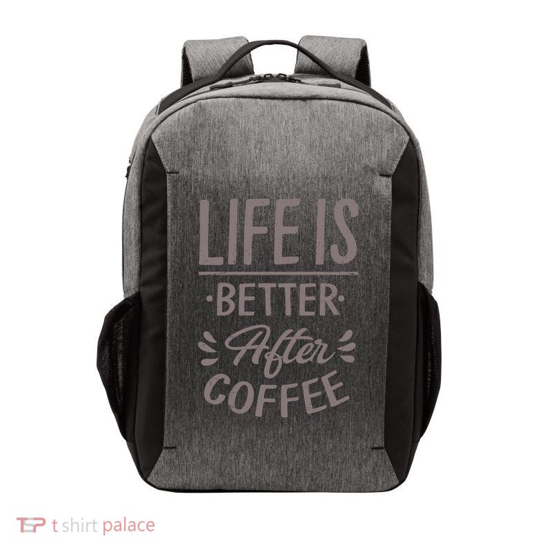 Life Is Better After Coffee Vector Backpack