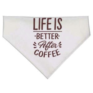 Life Is Better After Coffee USA-Made Doggie Bandana