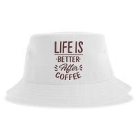Life Is Better After Coffee Sustainable Bucket Hat