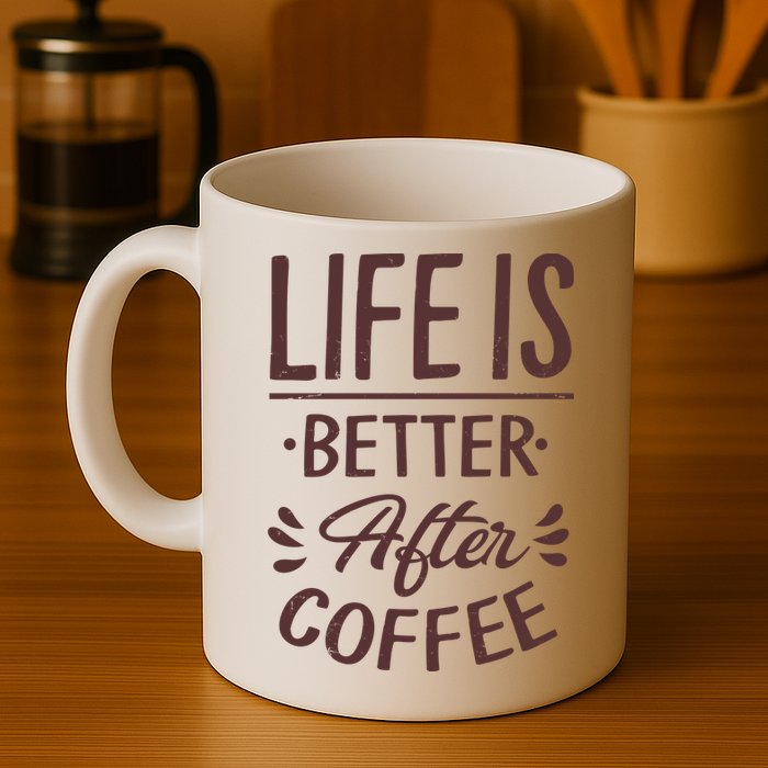 Life Is Better After Coffee Mug