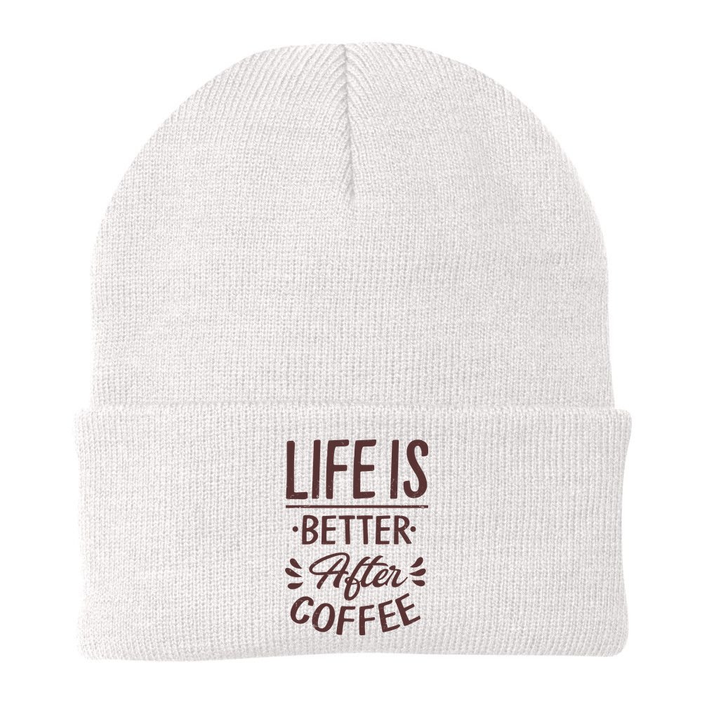 Life Is Better After Coffee Beanie
