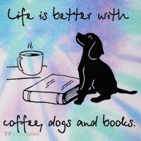 Life Is Better With Coffee Dogs and Books Mother's Day Legacy Tie Dye Trucker Hat