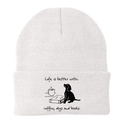 Life Is Better With Coffee Dogs and Books Mother's Day Beanie