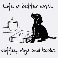 Life Is Better With Coffee Dogs and Books Mother's Day Visor