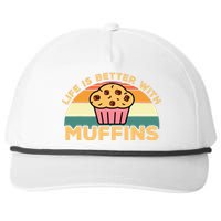 Life Is Better With Muffins | Funny Muffin Baker Design Snapback Five-Panel Rope Hat