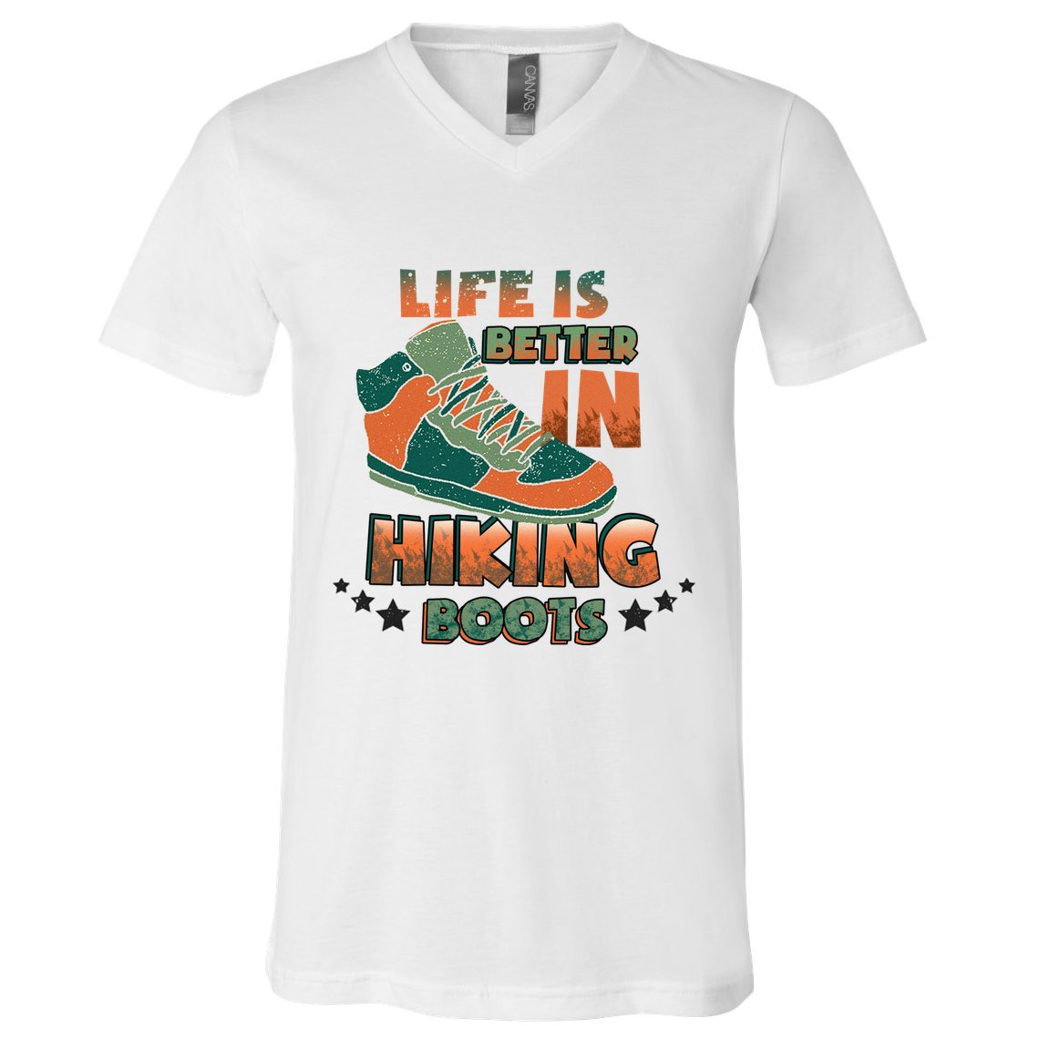 Life Is Better In Hiking Boots Gift V-Neck T-Shirt