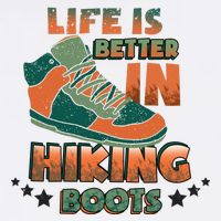 Life Is Better In Hiking Boots Gift Button
