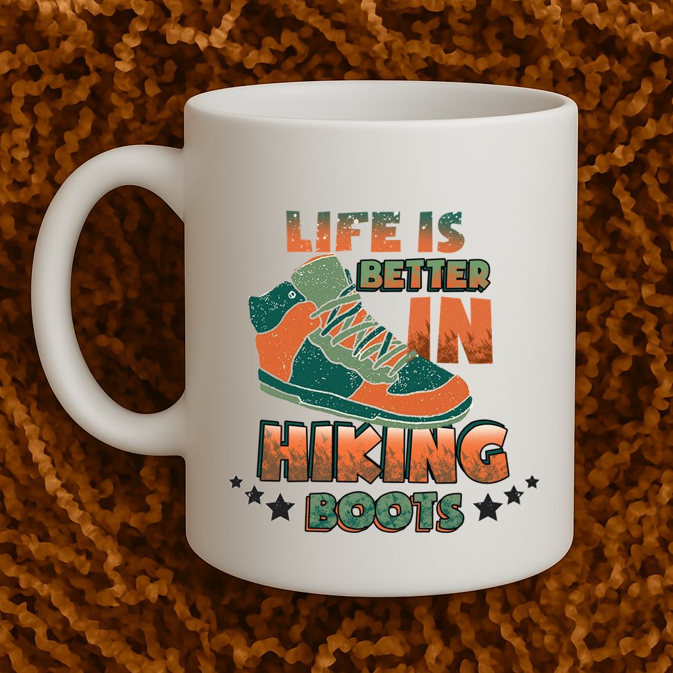 Life Is Better In Hiking Boots Gift Mug