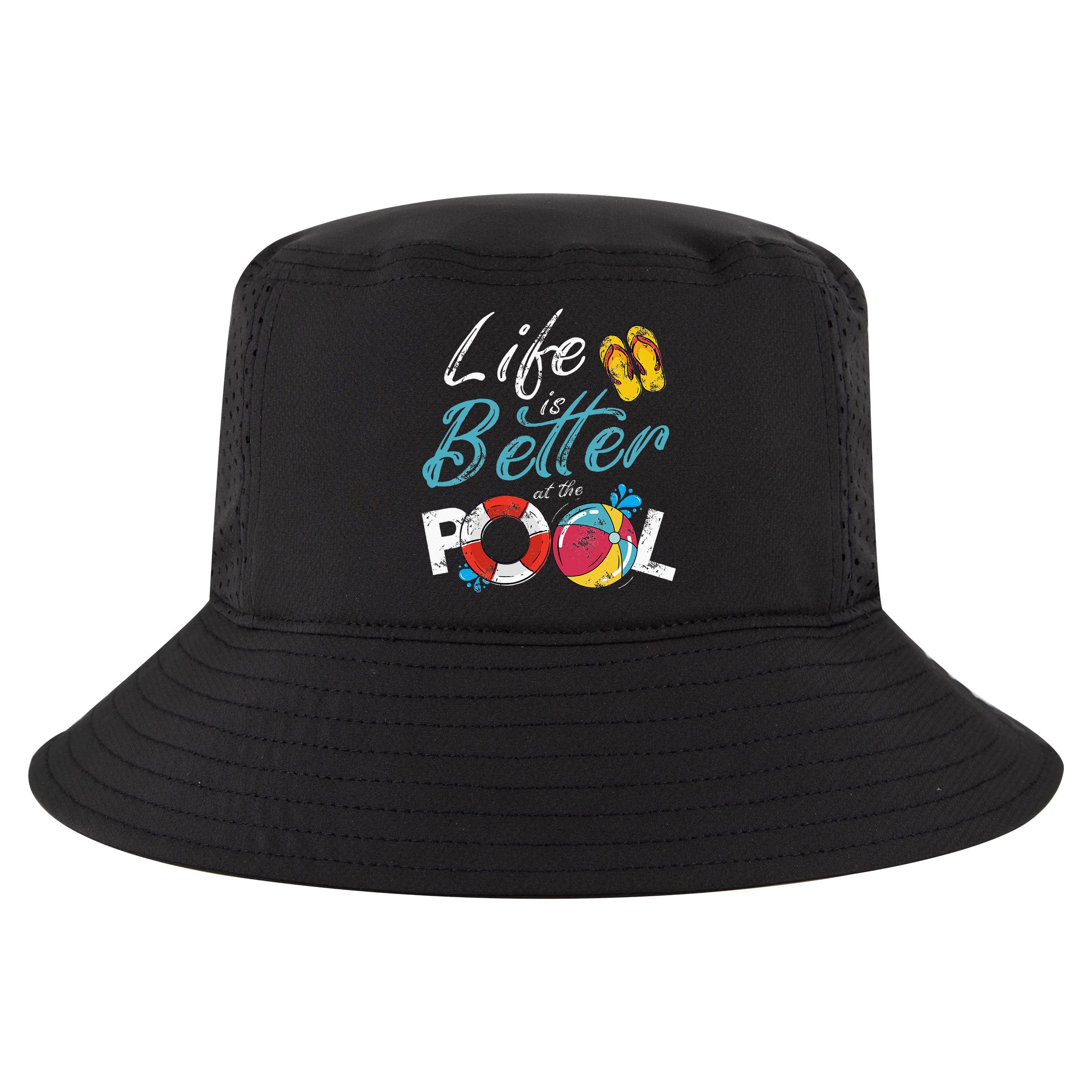Life is better at the Pool Vacation Cool Comfort Performance Bucket Hat