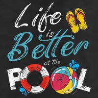 Life is better at the Pool Vacation Cool Comfort Performance Bucket Hat