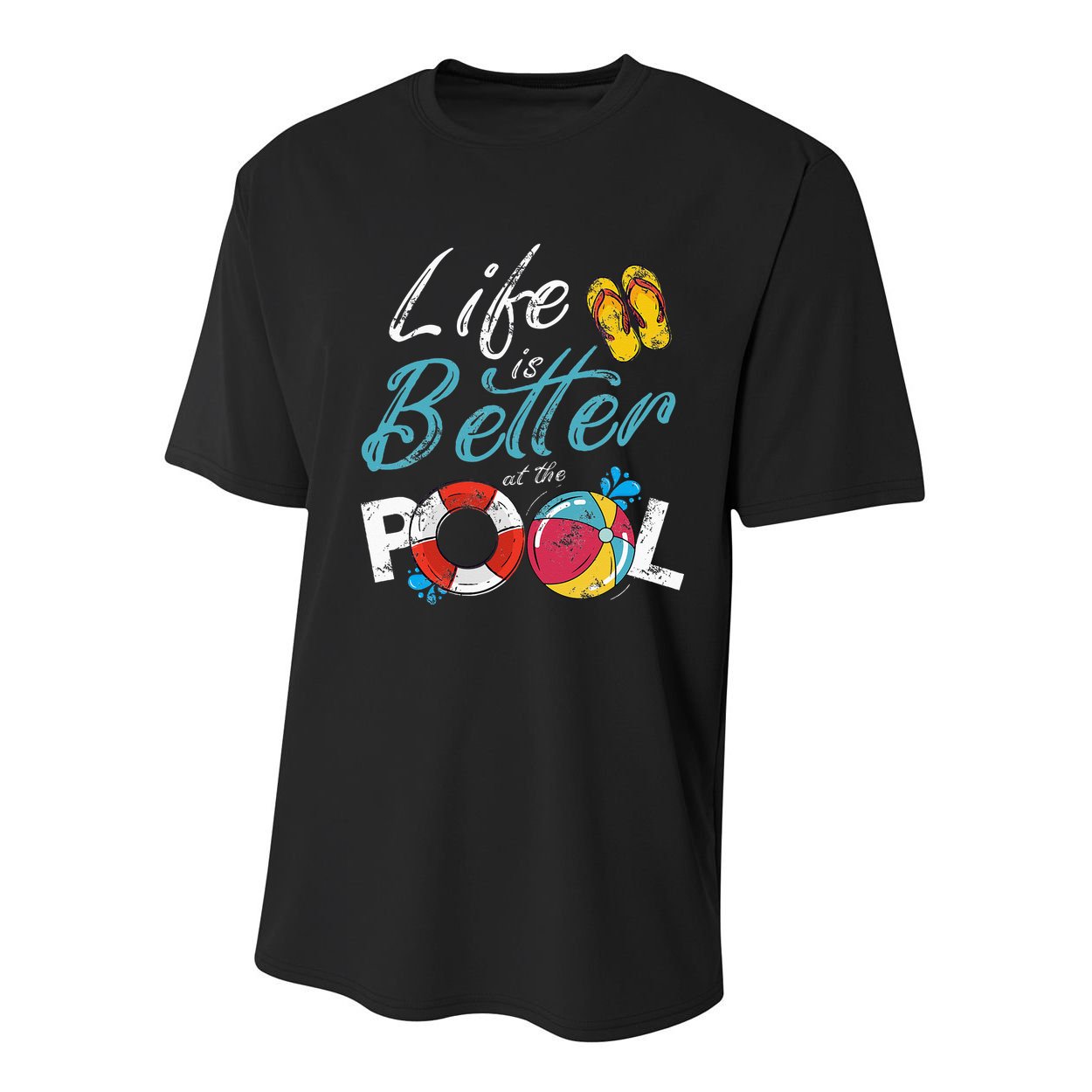 Life is better at the Pool Vacation Youth Performance Sprint T-Shirt