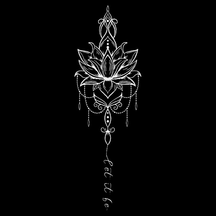 Let It Be Lotus Flower Mandala Boho Meditation Yoga Women Tall T-Shirt
