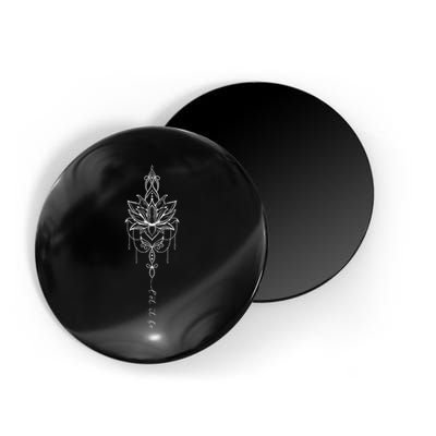 Let It Be Lotus Flower Mandala Boho Meditation Yoga Women Magnet