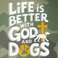 Life Is Better With God And Dogs Legacy Tie Dye Trucker Hat
