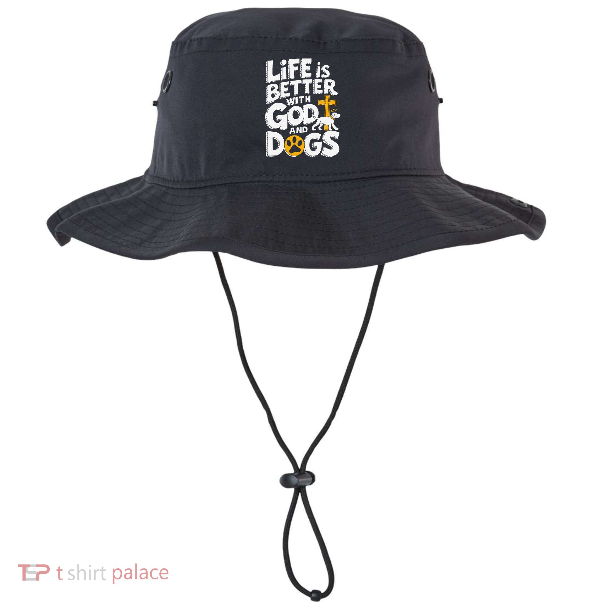 Life Is Better With God And Dogs Bucket Hat