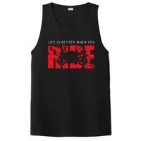 Life is Better When You Ride Motorcycle Bikers Riders Biker  PosiCharge Competitor Tank