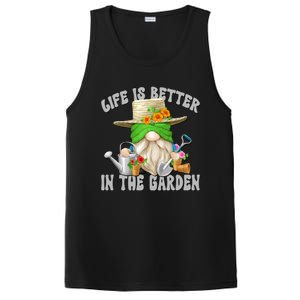 Life Is Better In The Garden Daddy Gnome For Retired Grandpa Gift PosiCharge Competitor Tank