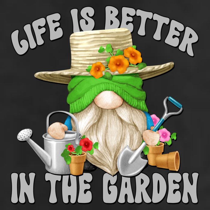 Life Is Better In The Garden Daddy Gnome For Retired Grandpa Gift Golf Towel