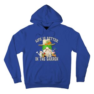 Life Is Better In The Garden Daddy Gnome For Retired Grandpa Gift Hoodie