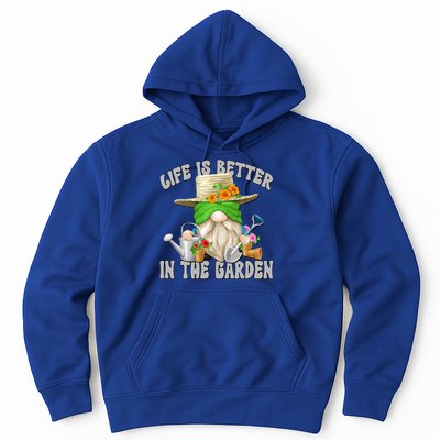 Life Is Better In The Garden Daddy Gnome For Retired Grandpa Gift Hoodie