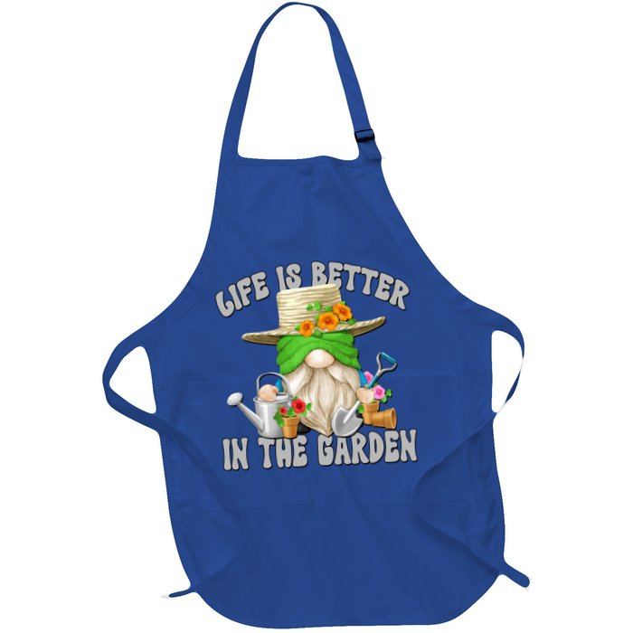 Life Is Better In The Garden Daddy Gnome For Retired Grandpa Gift Apron