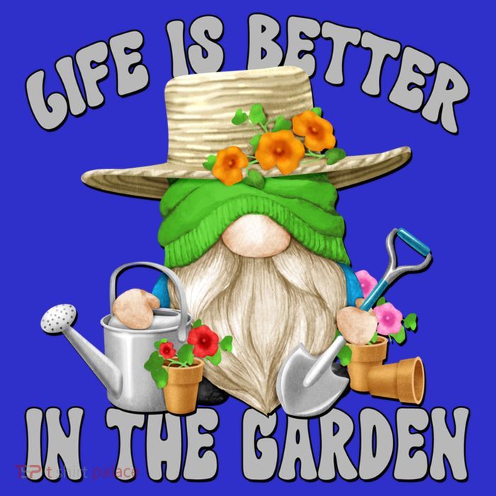 Life Is Better In The Garden Daddy Gnome For Retired Grandpa Gift Tall T-Shirt